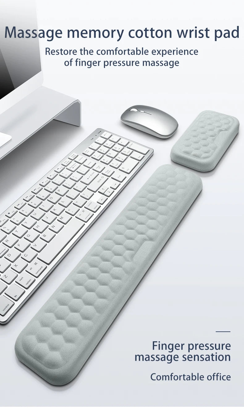 Ergonomic Keyboard & Mouse Wrist Rest Pad
