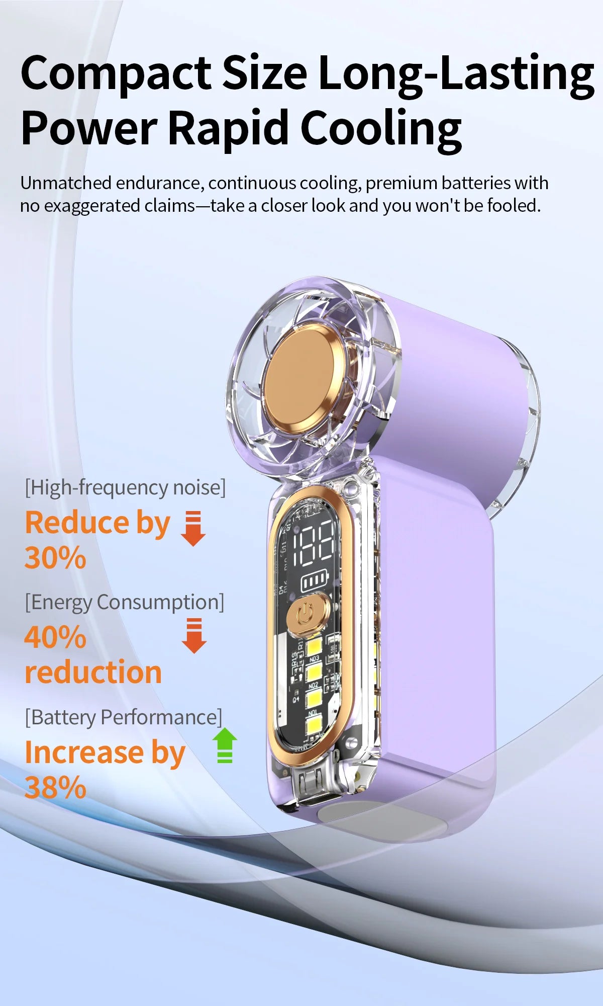 Ultra-Quiet Mini Handheld Fan | Pocket-Sized Personal Cooling