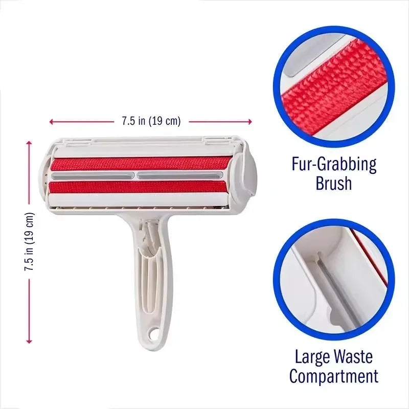 Pet Hair Remover Roller – Self-Cleaning Dog & Cat Fur Remover for Furniture, Clothes & Car Seats