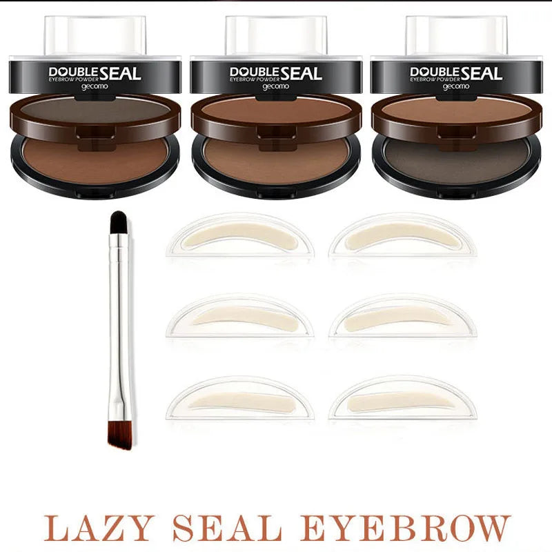 Waterproof Eyebrow Stamp Powder Kit