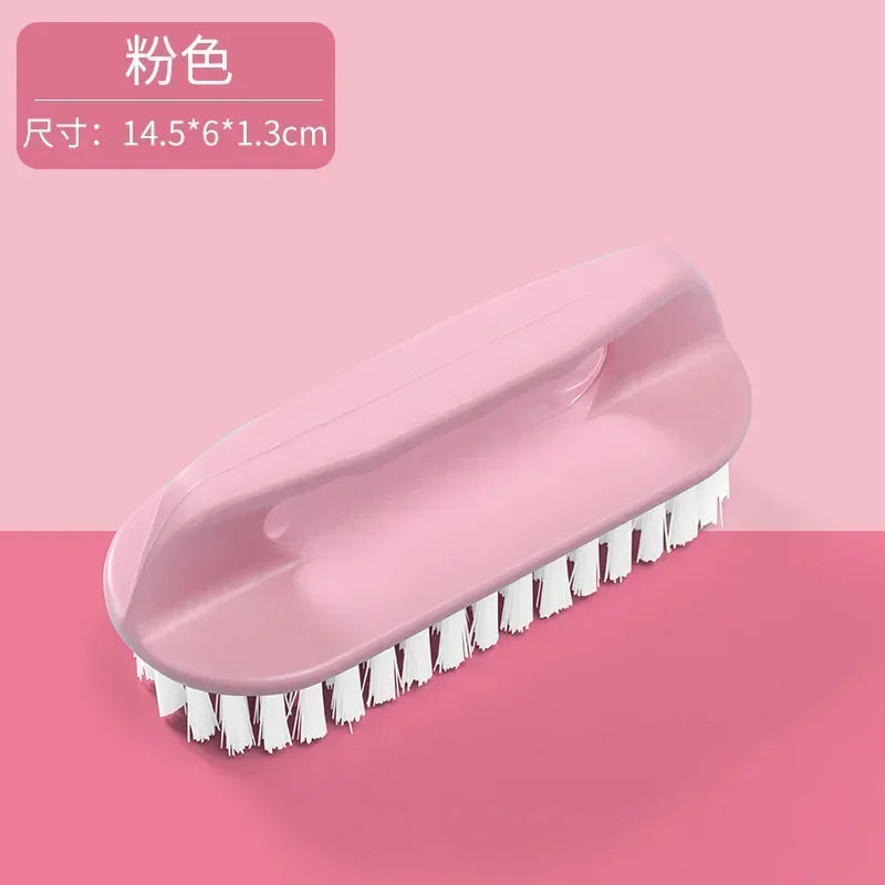 1PC Stiff Bristle Shoe Wash Plastic Brush Multi-functional Household Hand-held Cleaning Brush Laundry Bathroom Brush