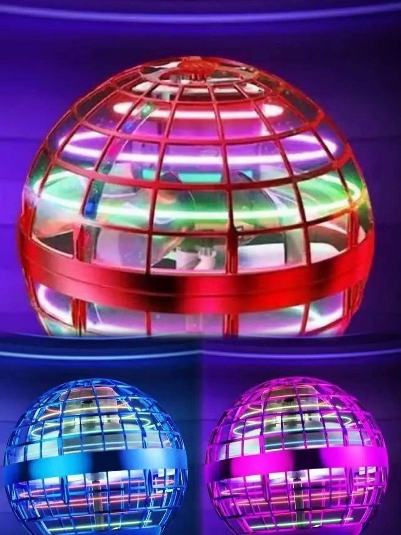 Hand-Controlled LED Flying Ball Toy