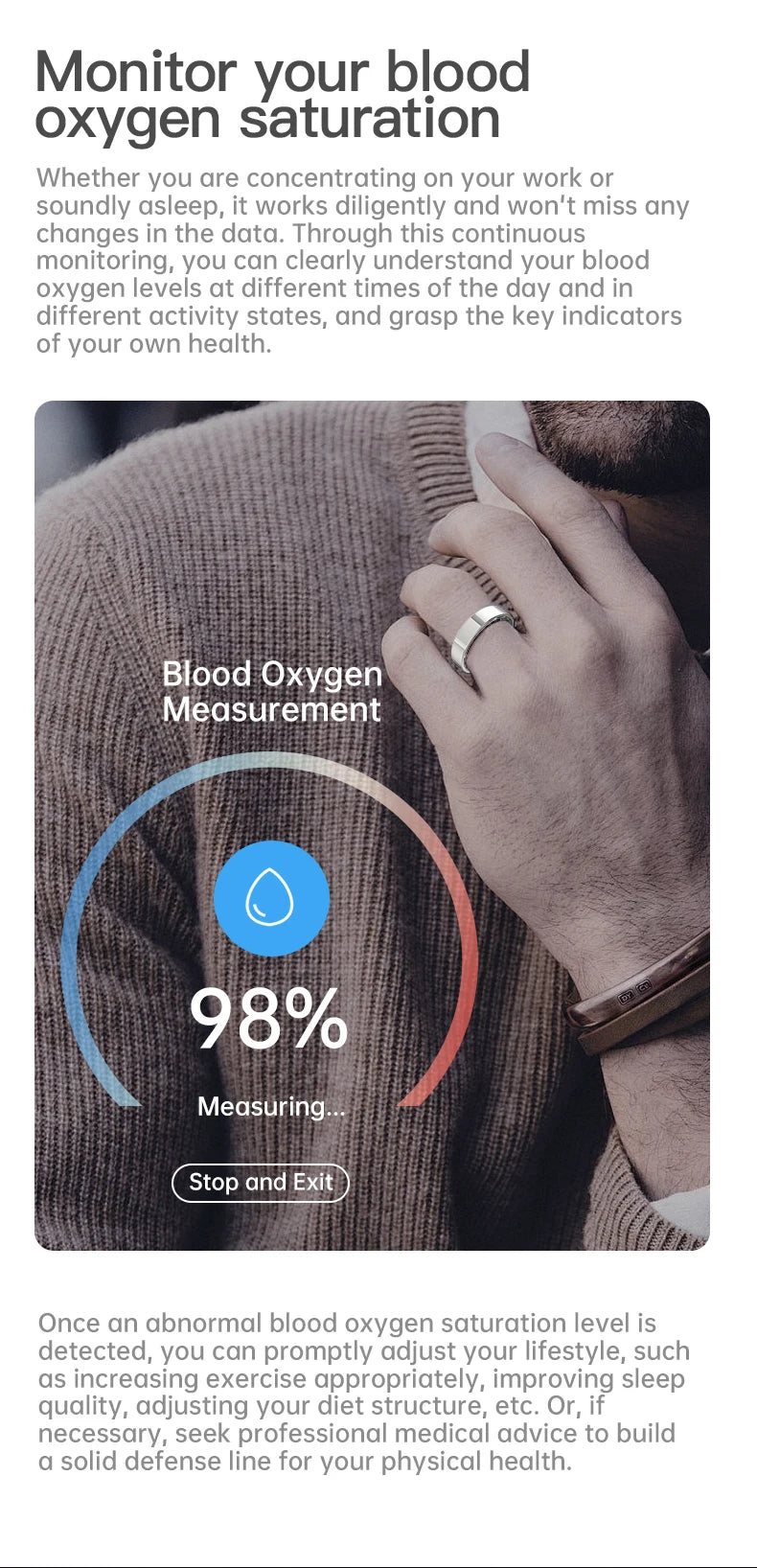 SIMSONLAB 2025 Smart Ring Bluetooth Call Heart Rate Blood Pressure Monitor 5ATM Waterproof Health Ring Men Women For Xiaomi Gift