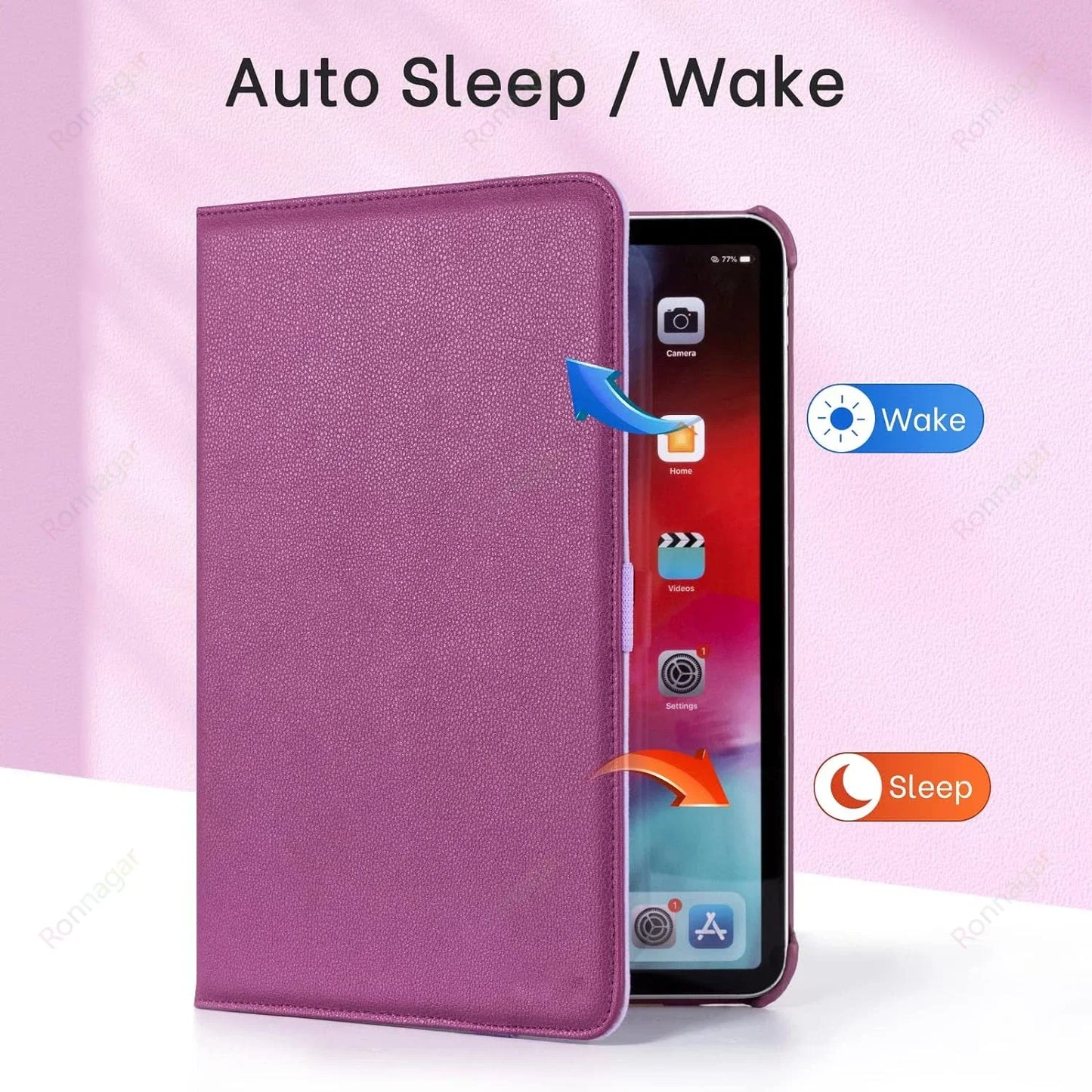 360° Rotating iPad Case (Universal Multi-Model Fit)