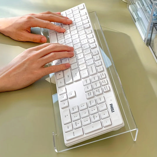 Clear Acrylic Ergonomic Keyboard Stand