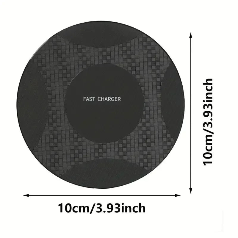 Ultra-Thin Wireless Charger Pad Stand – Fast Charging Dock for iPhone 15/14/13/12/11, Samsung & Xiaomi