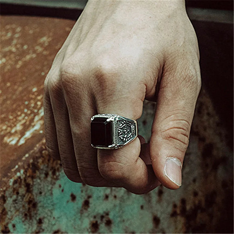 925 Sterling Silver Men Rings High Quality for Men Temperament Banquet Wedding Jewelry Anniversary Party Gift
