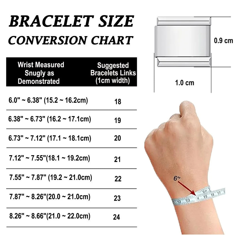 2025 New Men and Women Starry Colors 18 Pieces Italian Charm Fit 9mm Stainless Steel Modular Bracelet Wholesale Jewelry