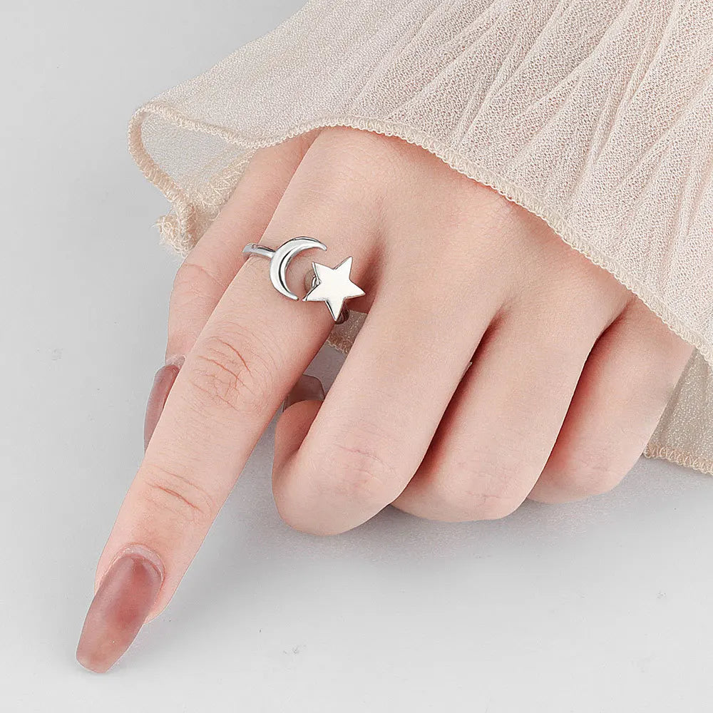 925 Sterling Silver Rotatable Sunflower Ring