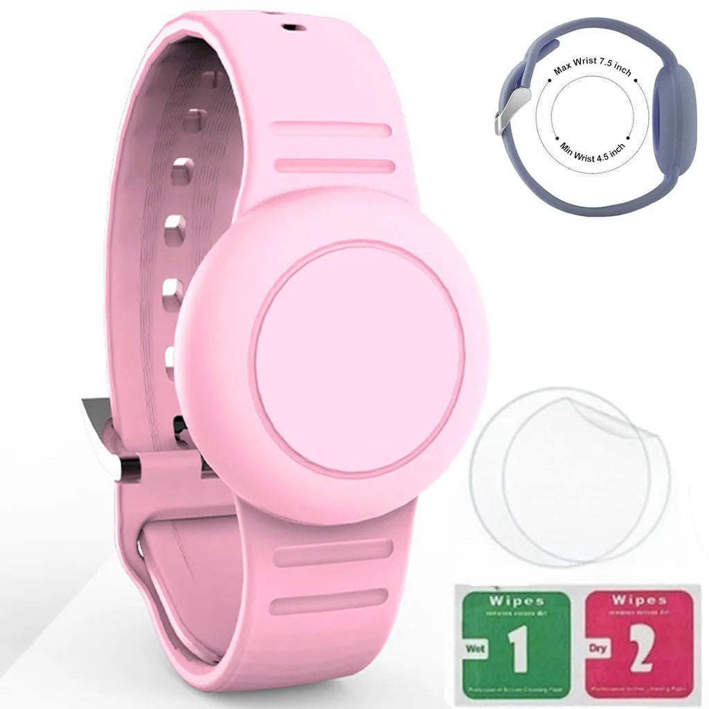 Waterproof AirTag Bracelet for Kids Nylon Hidden Tracker Wristband Toddler Band