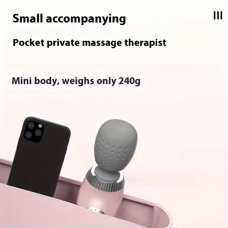 Ultra-Portable Handheld Massage Gun | USB Rechargeable Full-Body Muscle Relaxer