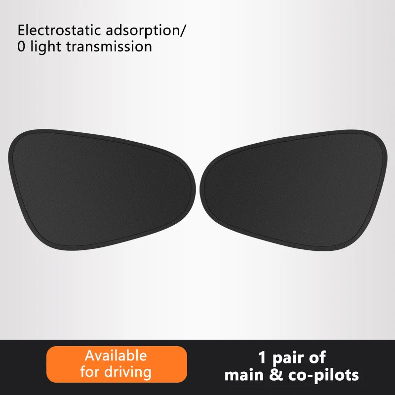 SEAMETAL Side Window Sun Shade for Car Electrostatic Curtains Anti-Glare Car Sun Protection Cover for Baby 99.9% UVR Blocking