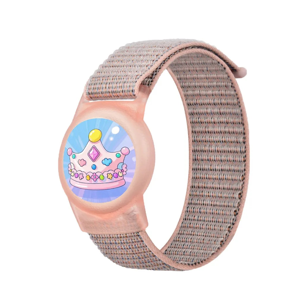Waterproof AirTag Bracelet for Kids Nylon Hidden Tracker Wristband Toddler Band