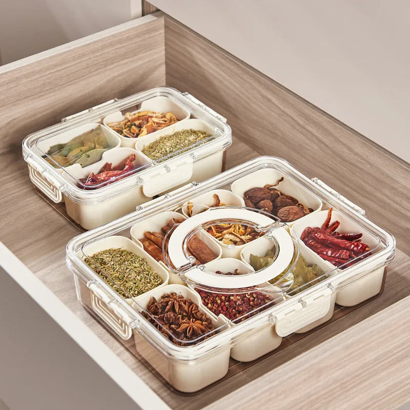 8-Grid Divided Snack Storage Box