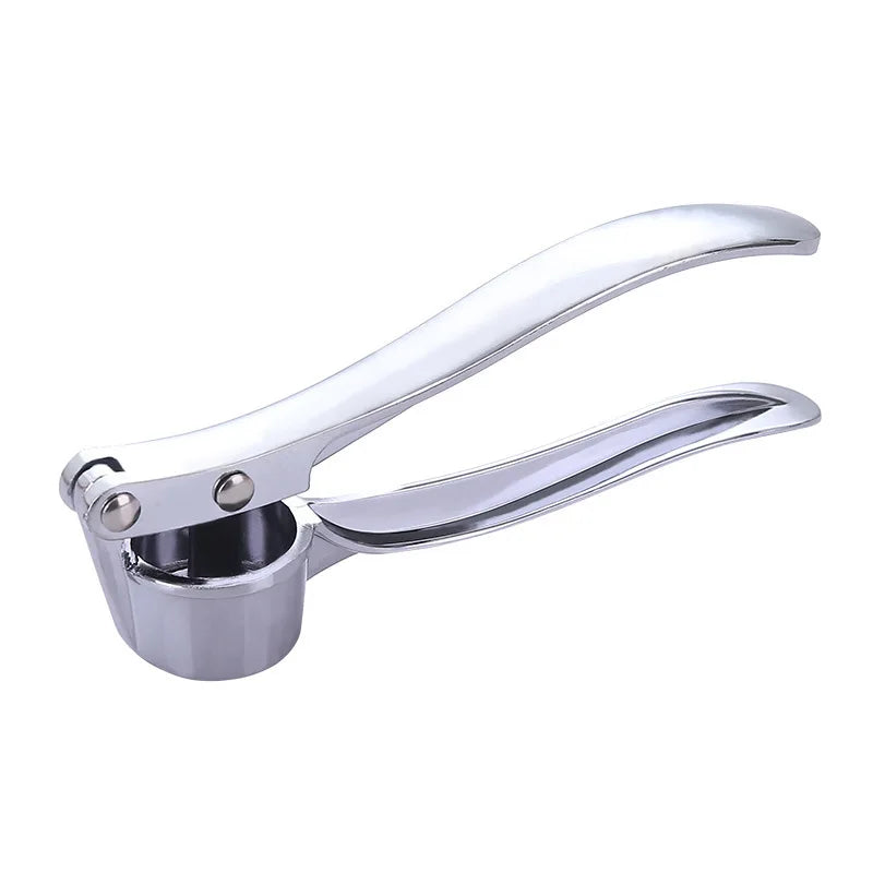 Professional Stainless Steel Garlic Press Mincer - Manual Grinding Squeezer