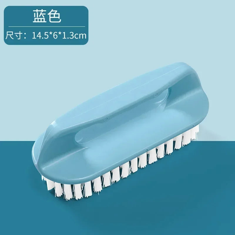 1PC Stiff Bristle Shoe Wash Plastic Brush Multi-functional Household Hand-held Cleaning Brush Laundry Bathroom Brush