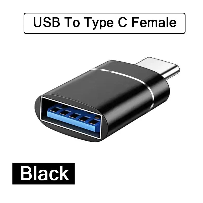 2Pcs USB 3.0 Male to USB-C Female OTG Adapter Converter for MacBook iPad PC