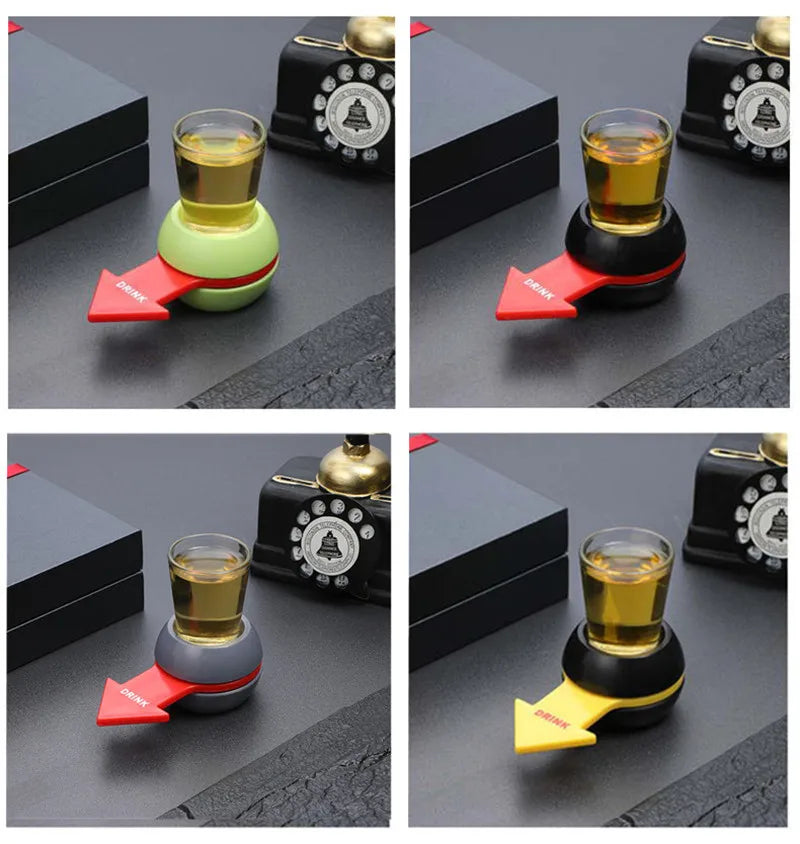 Alcoholic Penalty Turntable Toys Russian Roulette Friend Drinking Booster Game Props Bar 2023 Entertainment Atmosphere Supplies