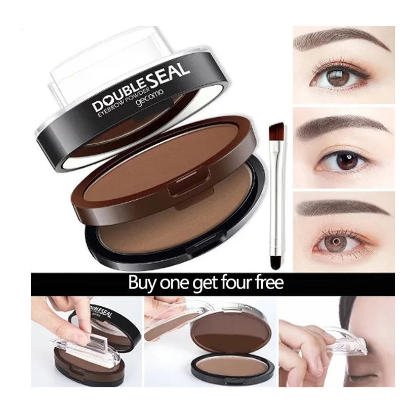Waterproof Eyebrow Stamp Powder Kit