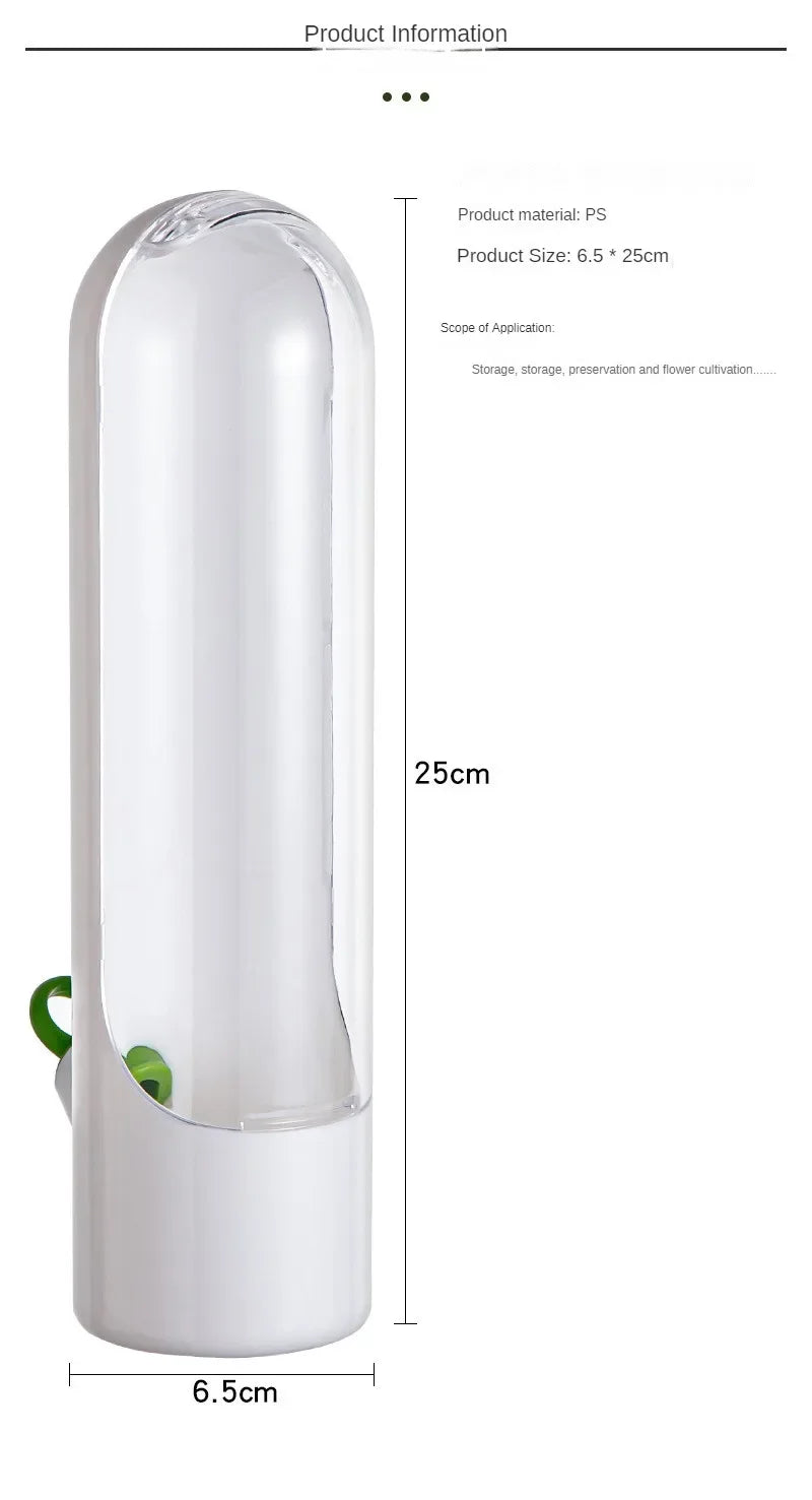 Refrigerator Herb Keeper Freshness Container
