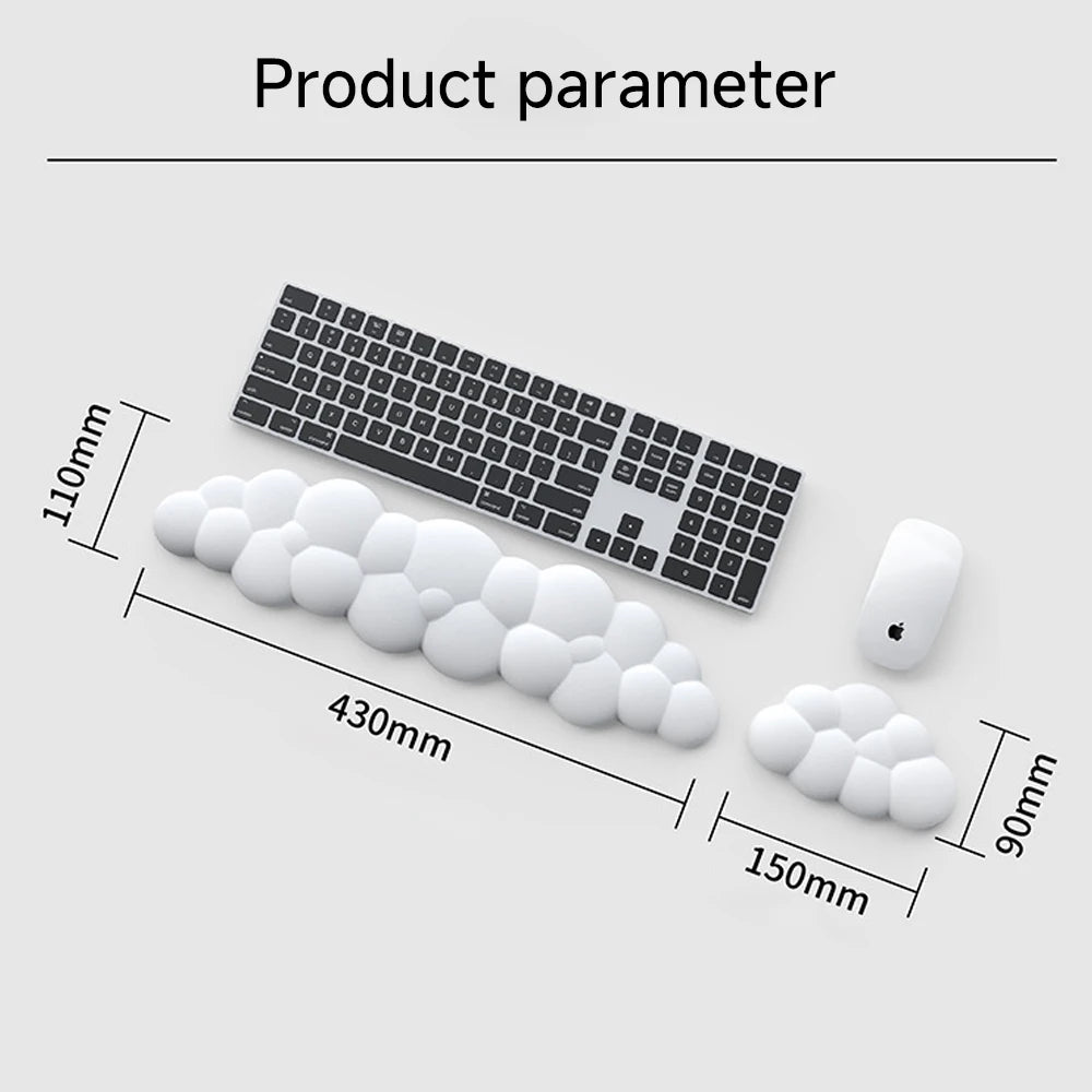 Cloud Ergonomic Mouse Pad with Wrist Rest
