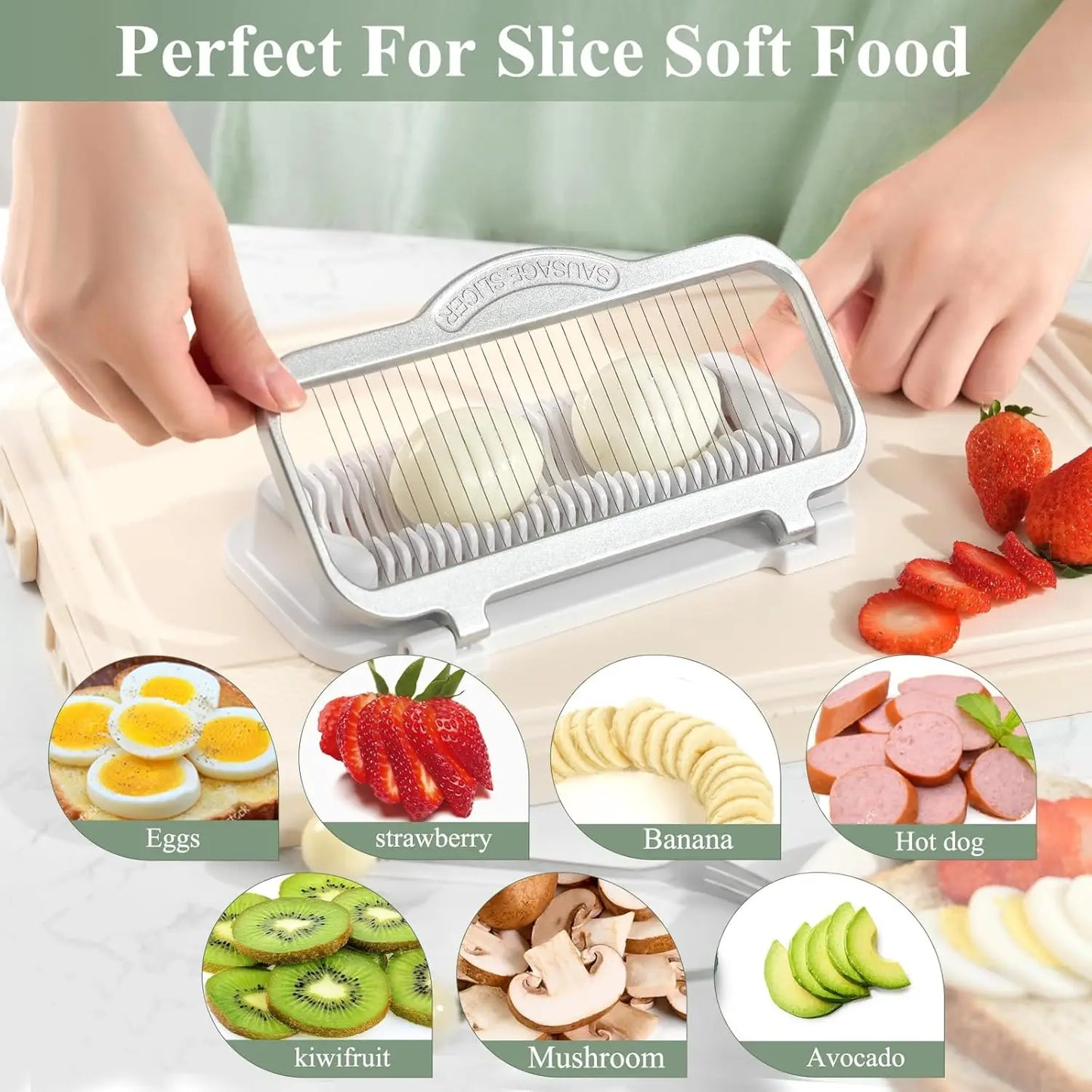 Multi Egg Slicer for 2–3 Eggs