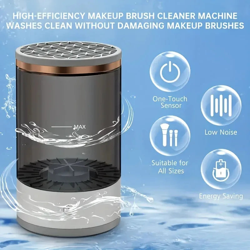 USB Makeup Brush Cleaner & Dryer – Fast Plug & Play Cosmetic Brush Cleaning Tool