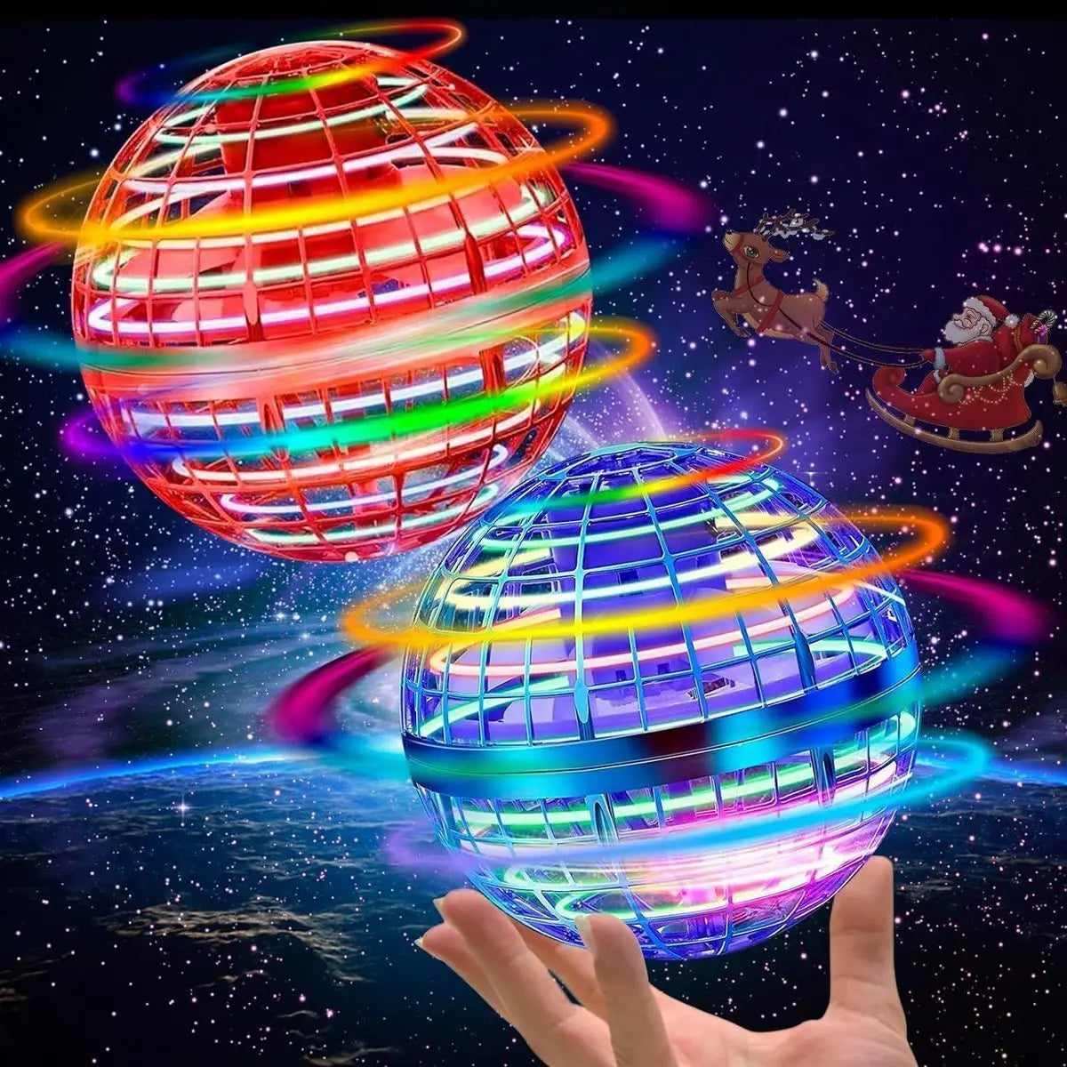 Hand-Controlled LED Flying Ball Toy