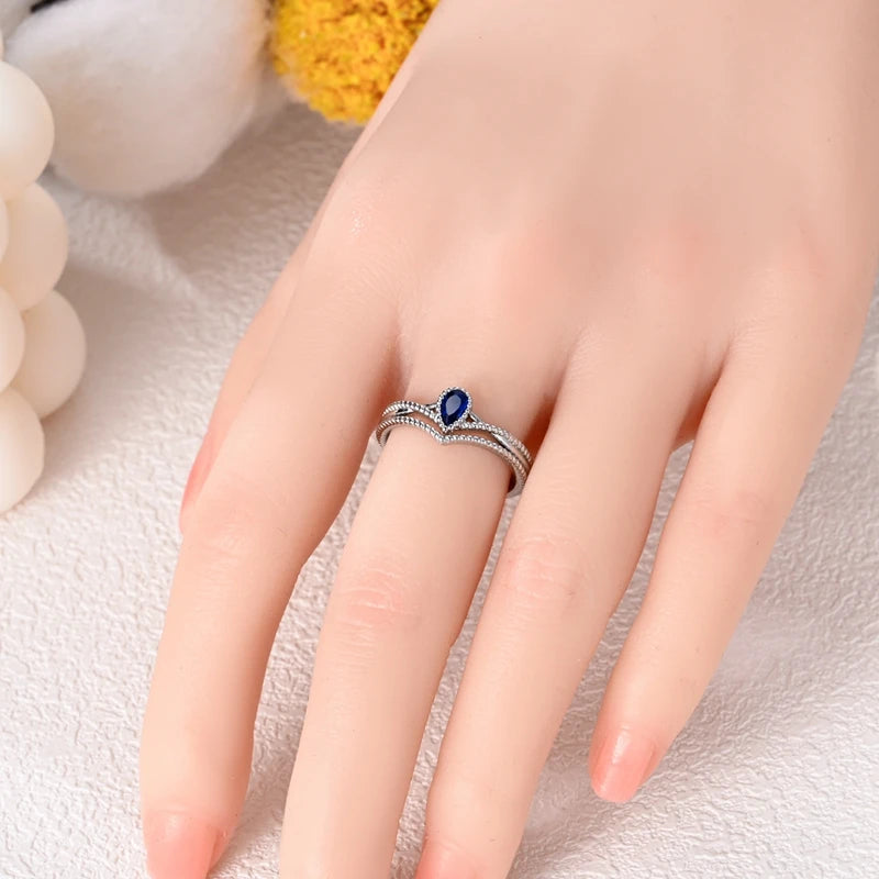 925 Sterling Silver Blue Evil Eyes Ring Original Design Zircon Finger Lucky Sign Rings for Women High Quality Fine Jewelry Gift