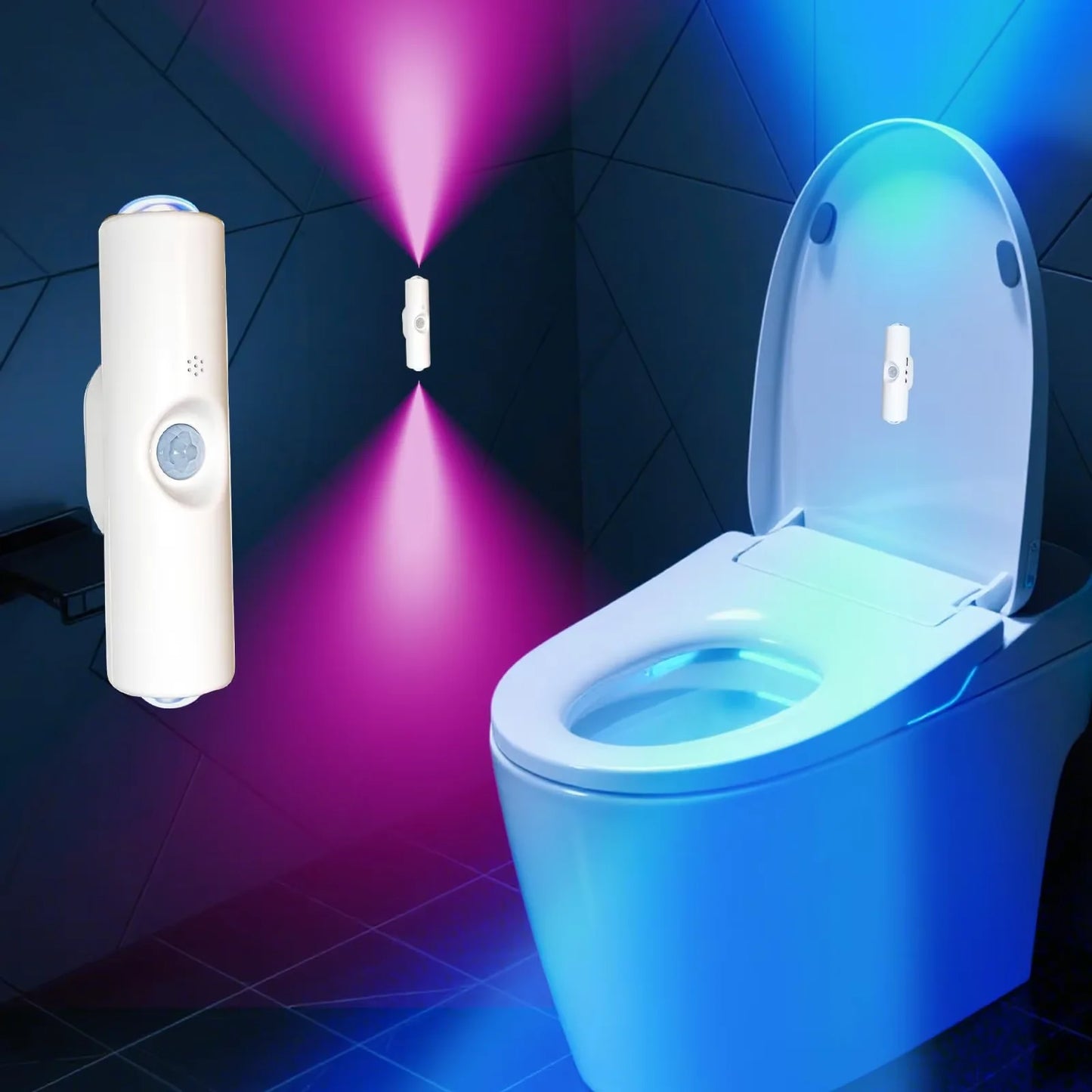 Smart RGB Motion Sensor Wall Light – Rechargeable Magnetic Night Lamp