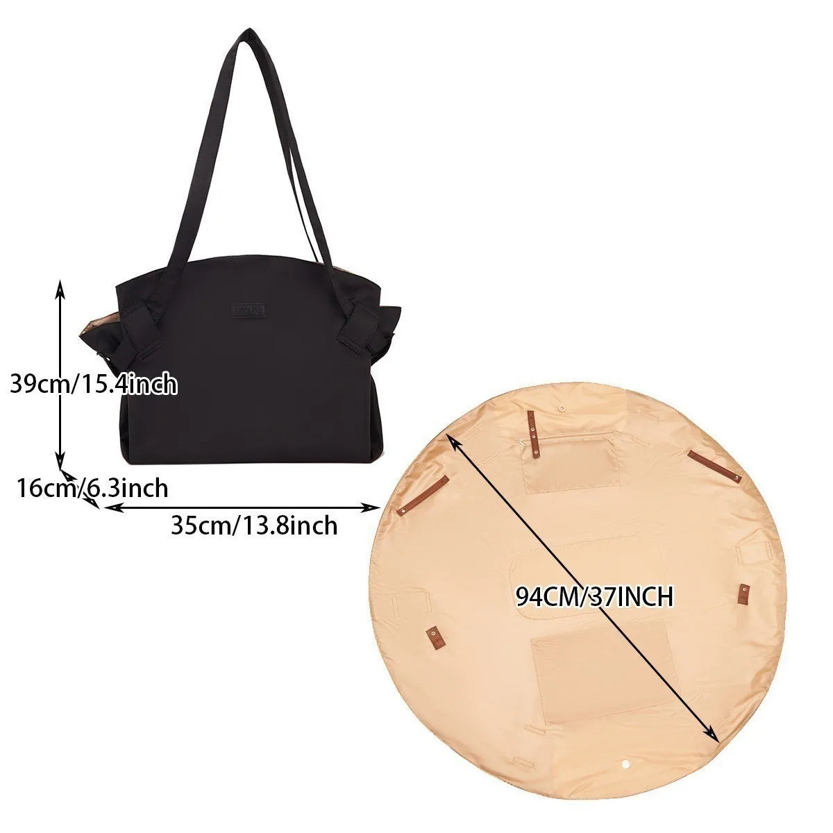 Foldable Large Capacity Shopping Tote Bag – Travel, Picnic & Storage