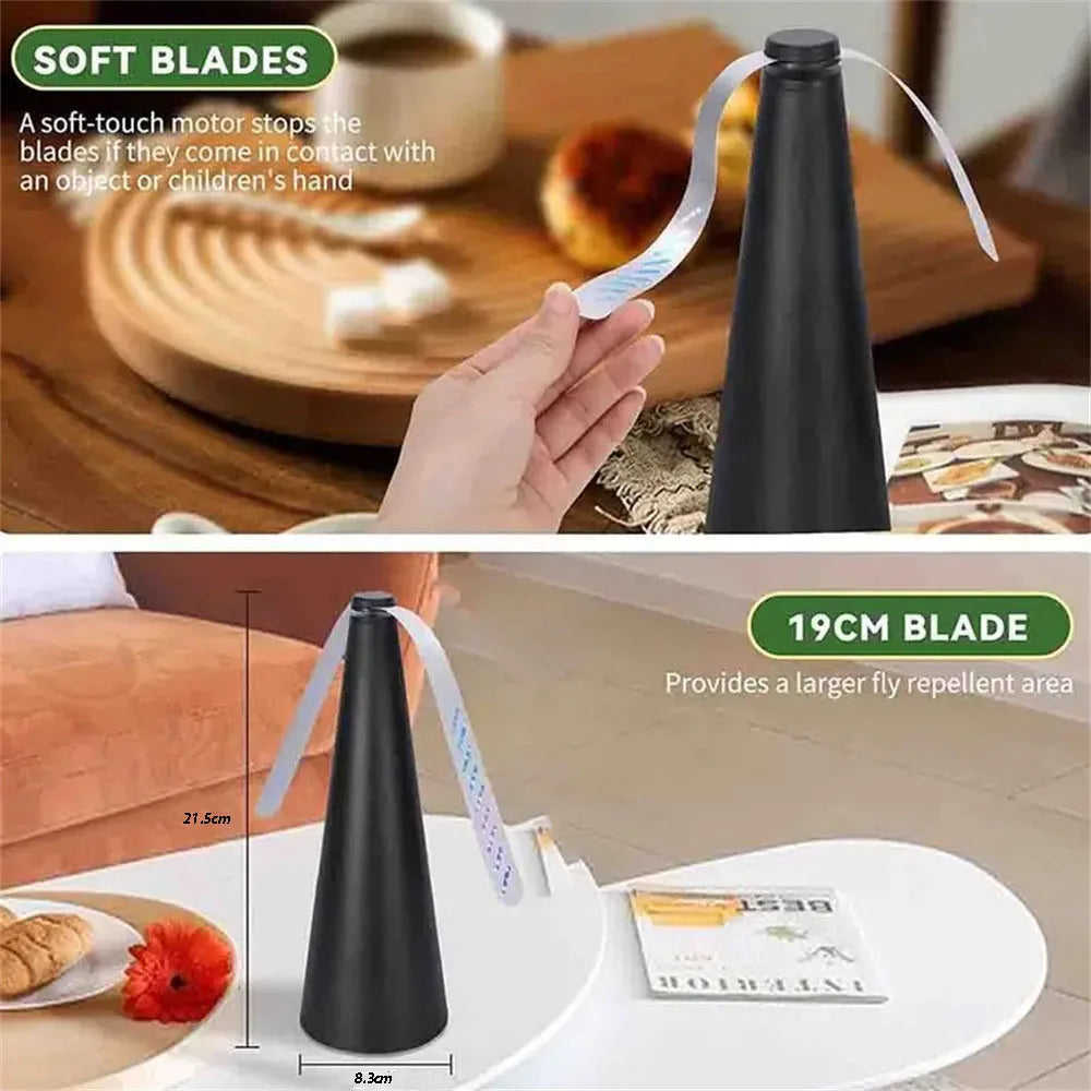 Multifunctional Outdoor Fly 360° Rotating Type Food Food, Pest Repellent Table Fan, Hiking Camping Equipment
