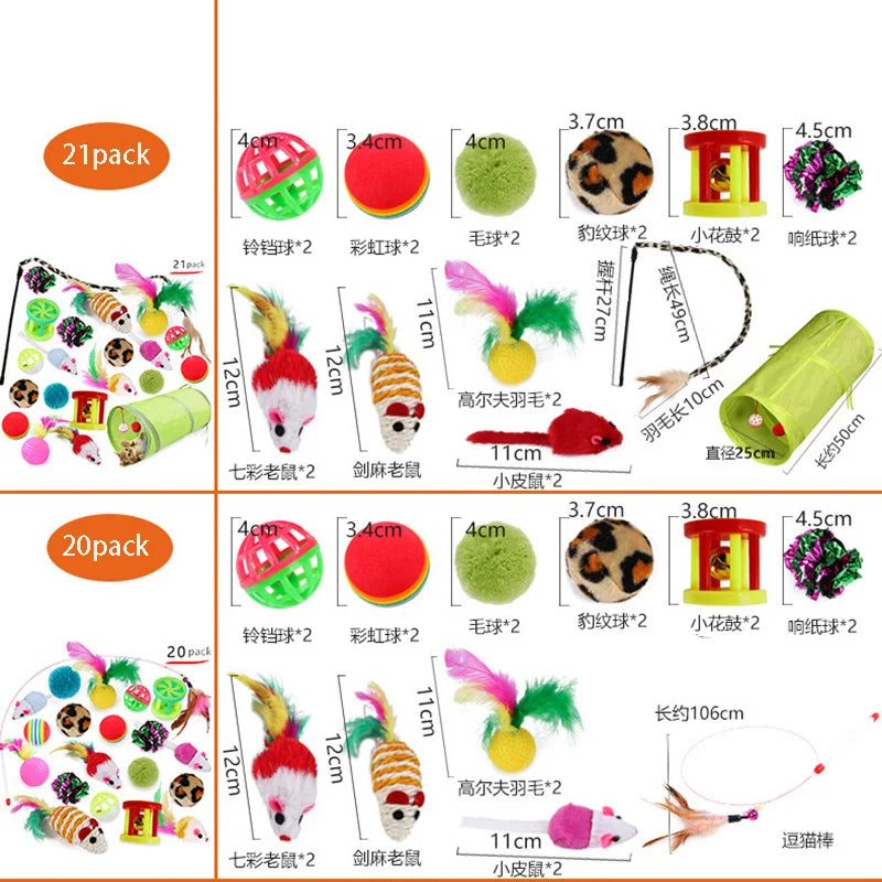 Ultimate Kitten Toys Variety Pack | Interactive Cat Toy Set & Sisal Mouse