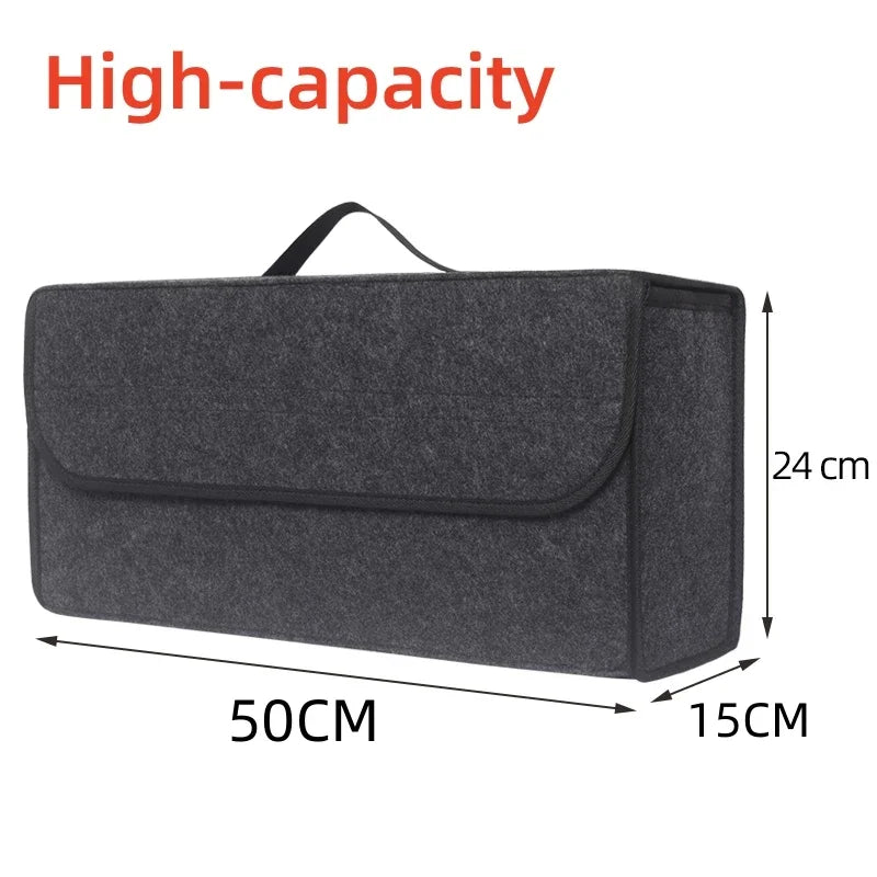 Car Trunk Organizer Large Felt Storage Bag