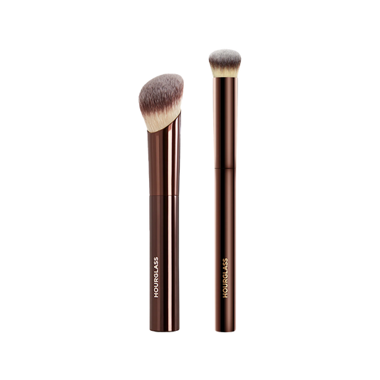 Hourglass Complexion Brush Set – 2pcs Soft Glow Foundation & Concealer Makeup Brushes