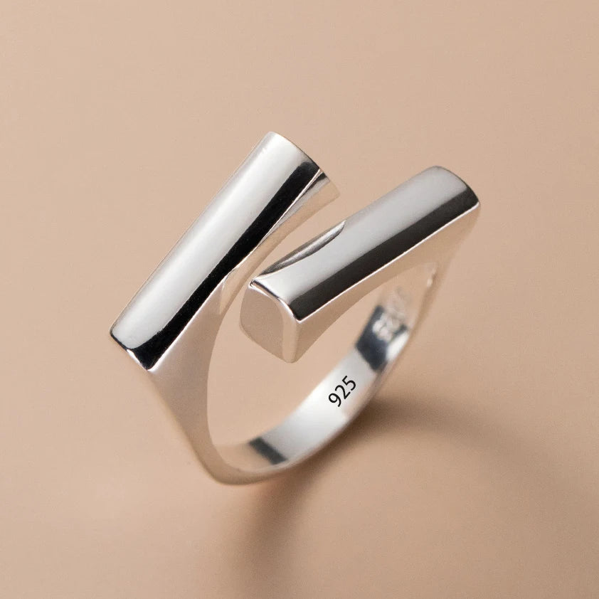 925 Sterling Silver Pearl Smile Adjustable Ring