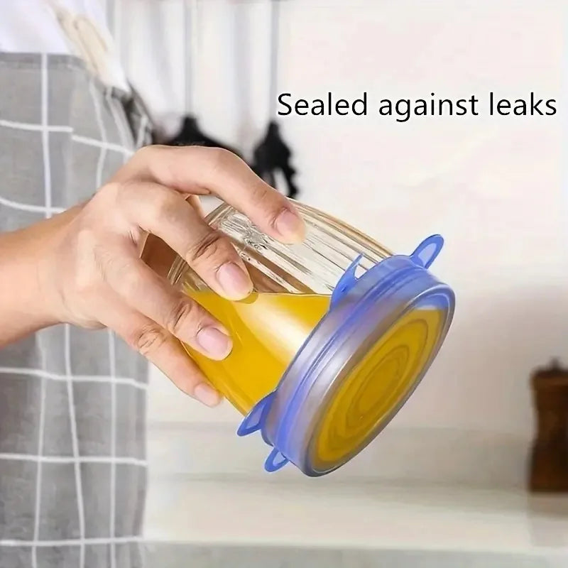 Reusable Silicone Stretch Lids Food Covers Universal Bowl Pots Storage Caps