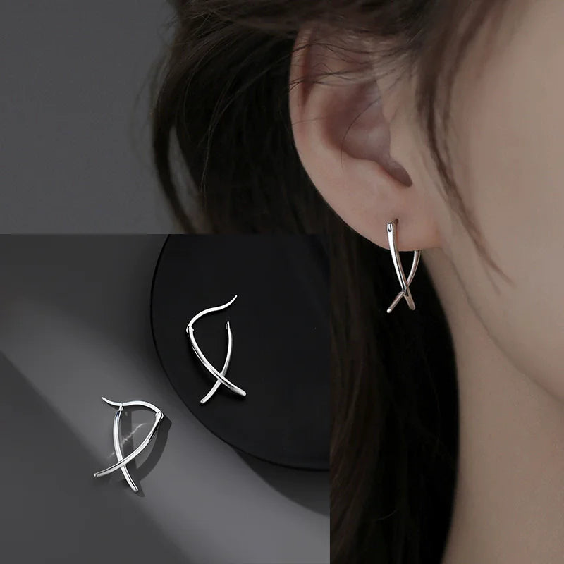 VENTFILLE 925 Sterling Silver Star Earring for Women Girl Personal Originality Trend Hip Hop Neutral Jewelry Gift Dropshipping