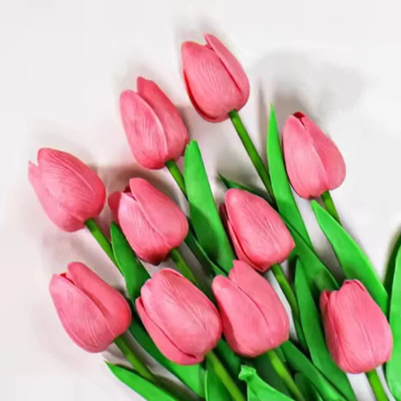 Real Touch Artificial Tulips Fake Flower Bouquet Home Wedding Table Decoration
