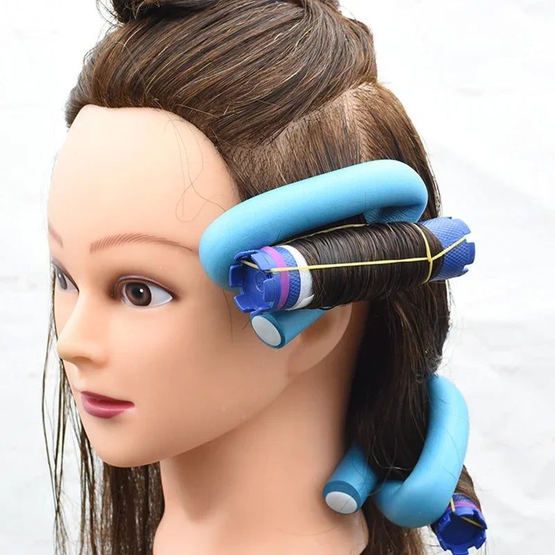10pcs Flexible Hair Curling Rods Soft Foam Bendy Twist Flexi Rollers No Heat Styling