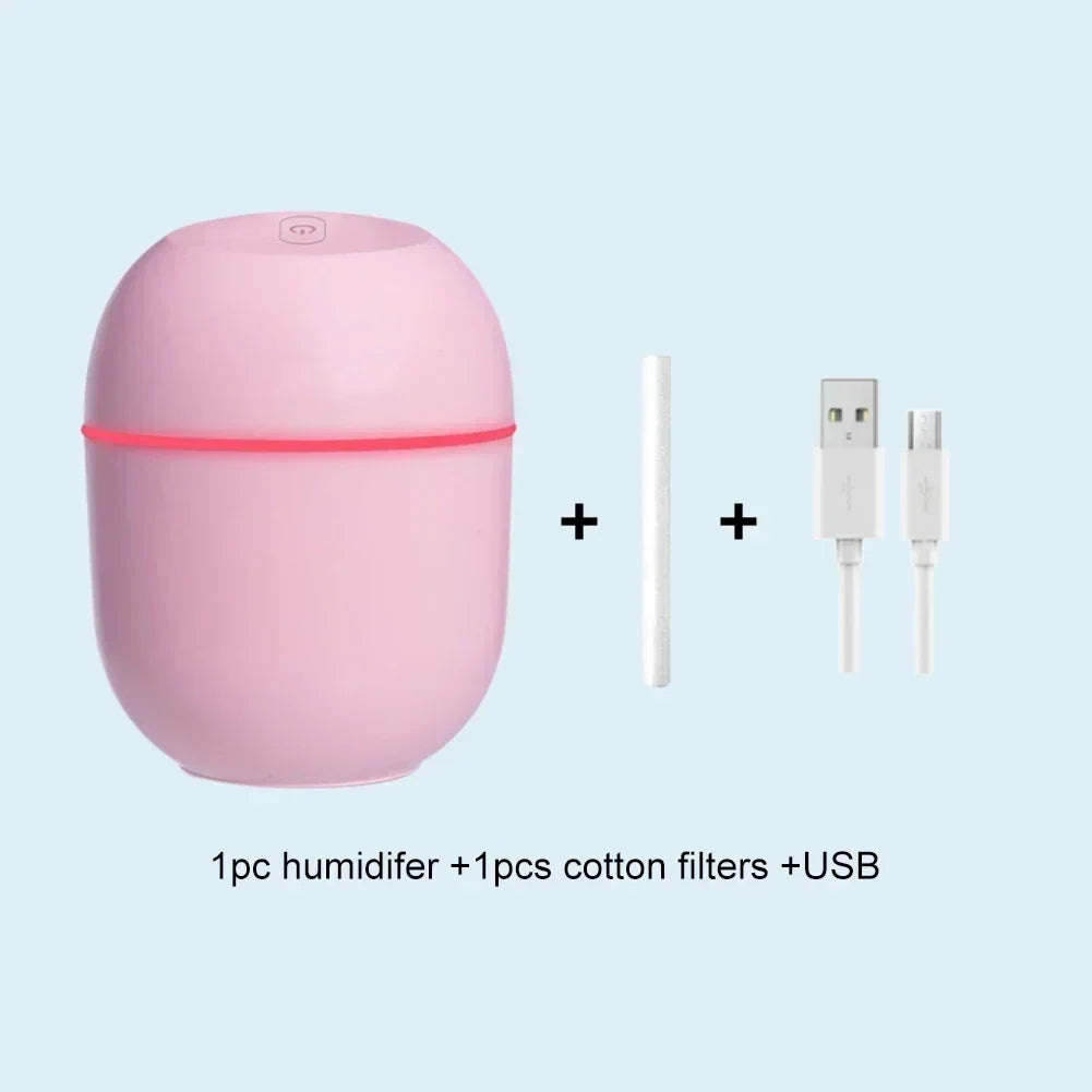 Portable USB Mini Humidifier with LED Light