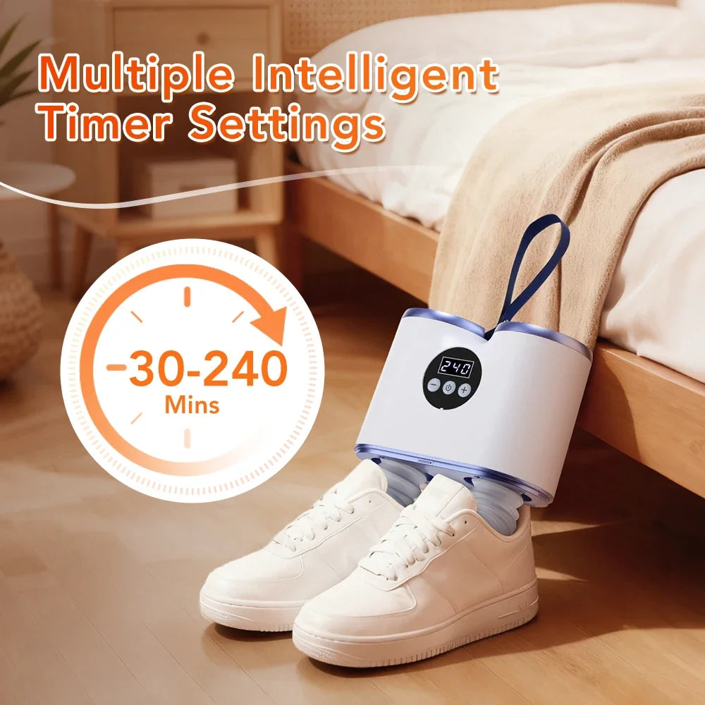 Portable Shoe Dryer with Timer – Fast Drying Boot & Sneaker Heater