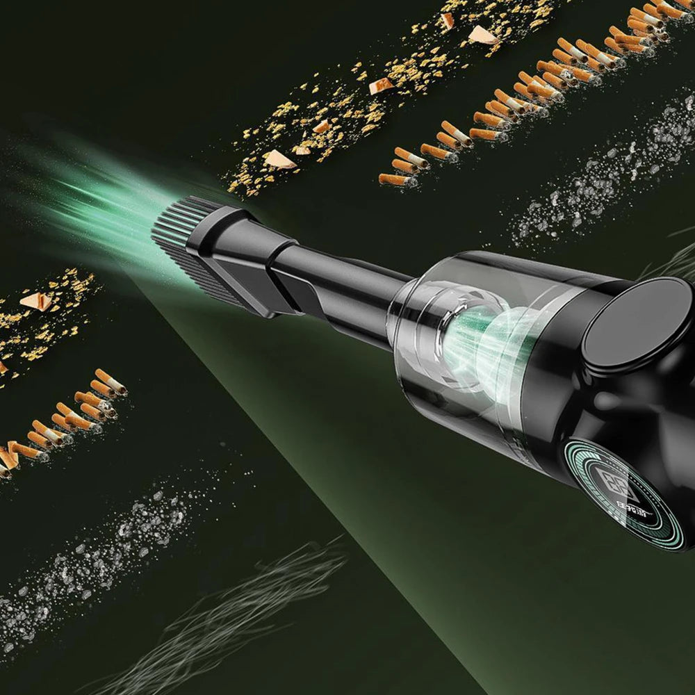 29000Pa Ultra-High Suction Mini Vacuum | 120W Wireless Handheld with Smart LCD Display
