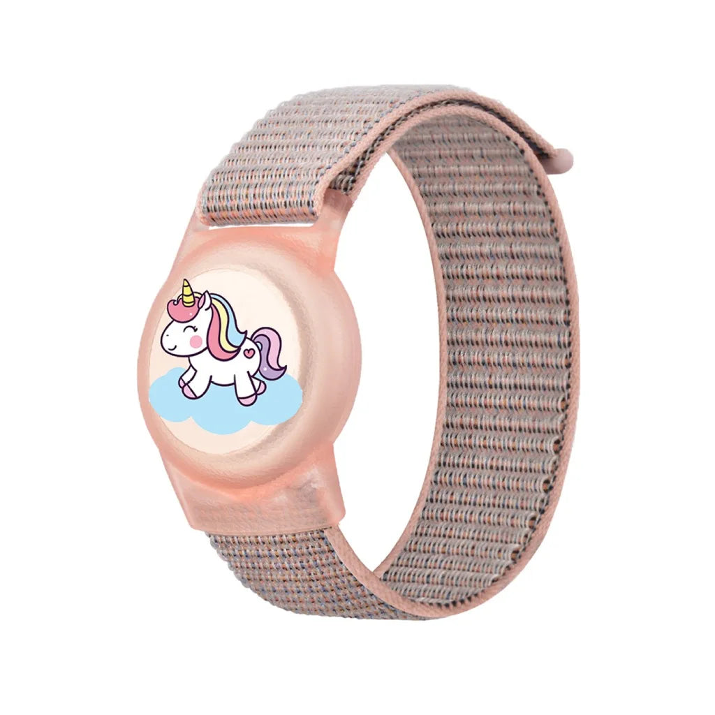 Waterproof AirTag Bracelet for Kids Nylon Hidden Tracker Wristband Toddler Band