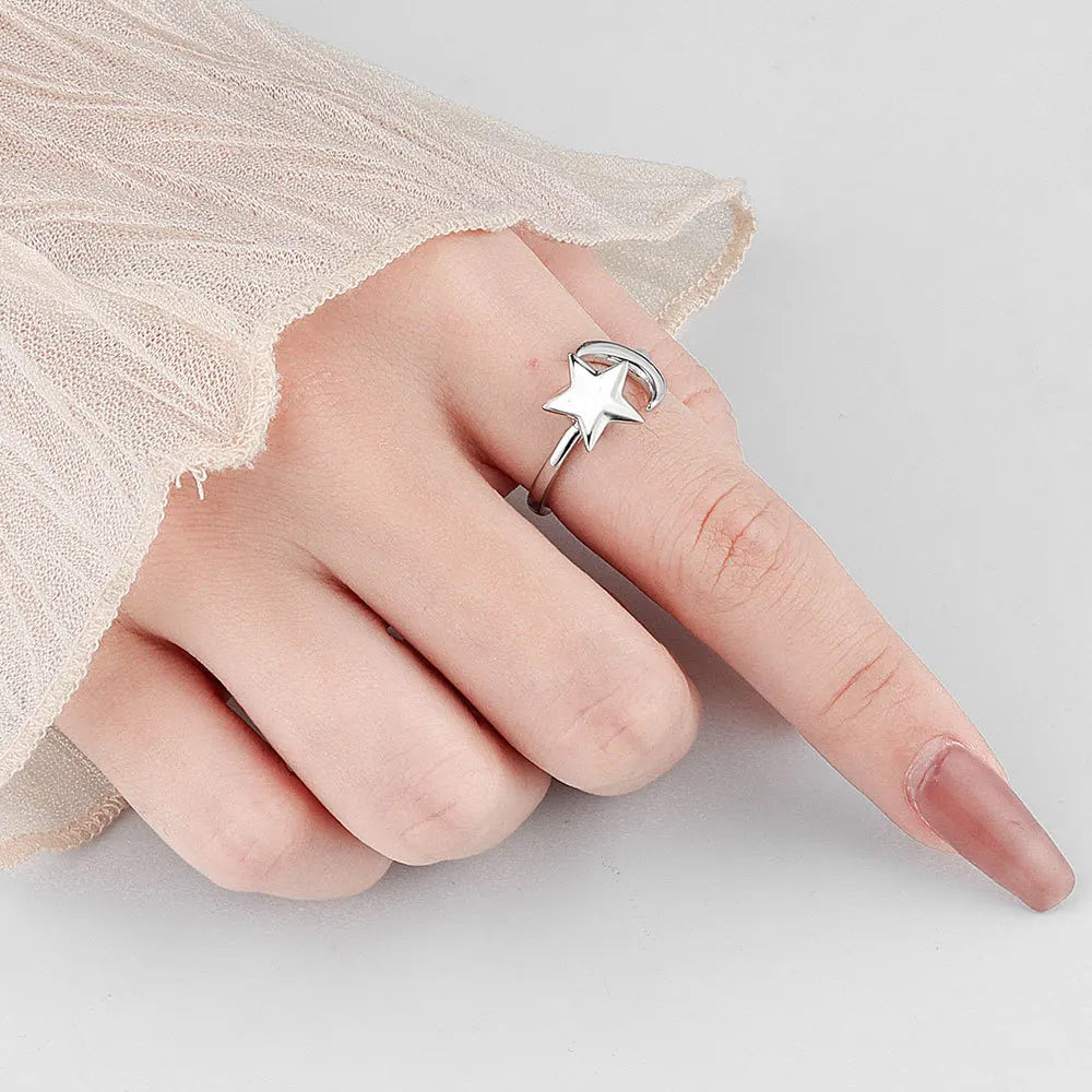 925 Sterling Silver Rotatable Sunflower Ring