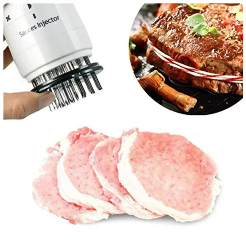 2-in-1 Meat Tenderizer & Marinade Injector – BBQ Kitchen Tool