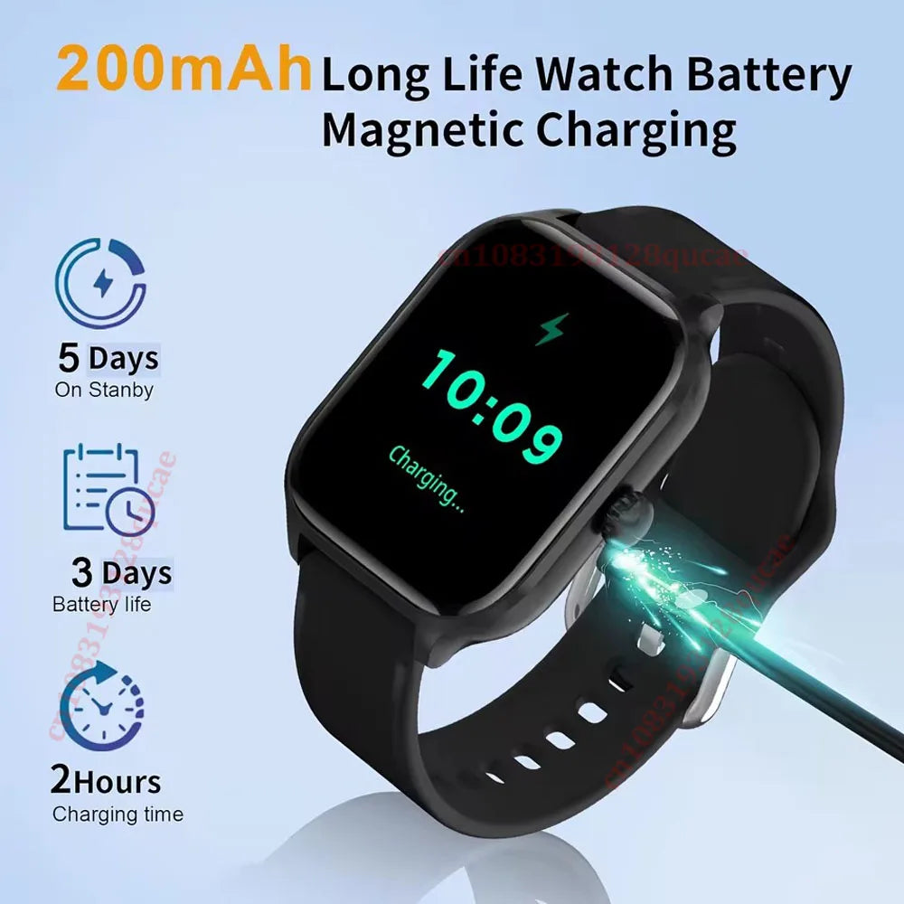 Bluetooth Call Smart Watch 2.01 Inch HD Screen Sports Fitness Tracker Wristband
