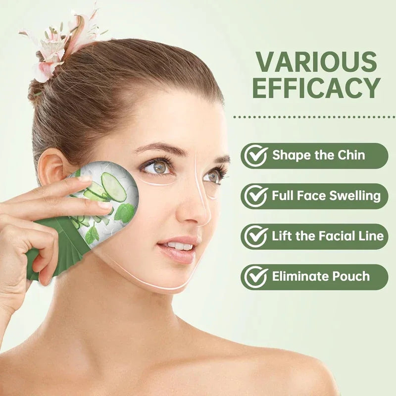 Ice Face Roller – Silicone Ice Cube Facial Massager for Puffy Eyes, Pore Tightening & Skin Refresh