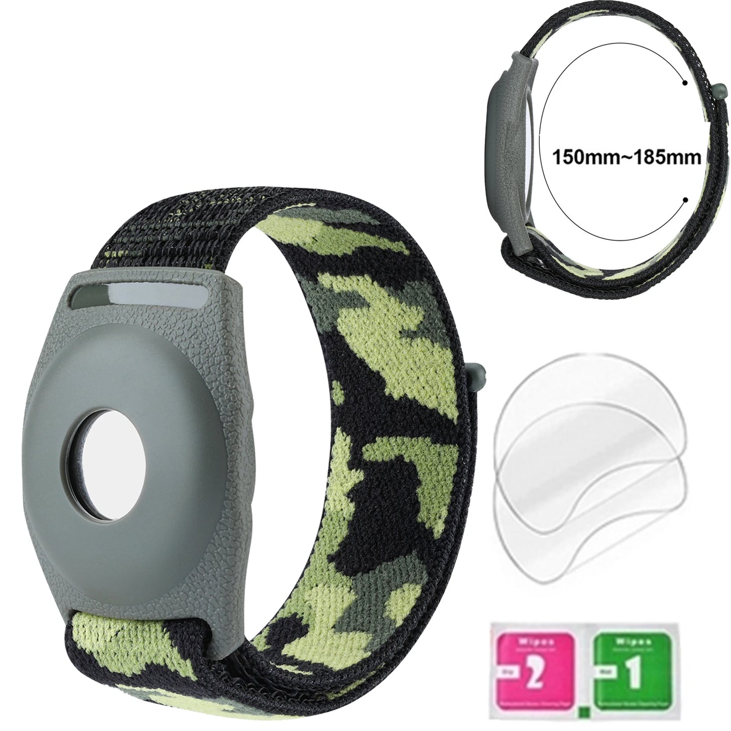 Waterproof AirTag Bracelet for Kids Nylon Hidden Tracker Wristband Toddler Band