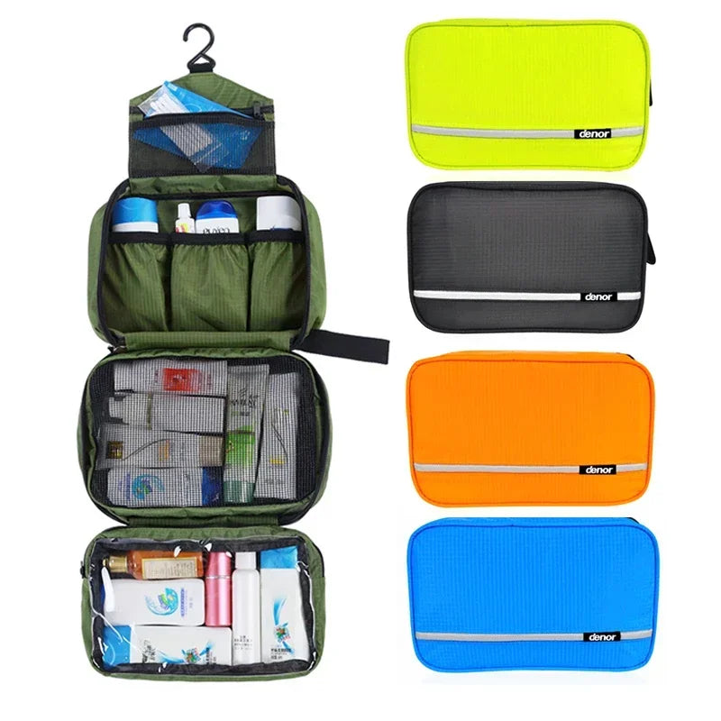 Large Waterproof Hanging Toiletry Bag – Travel Organizer for Men & Women Cosmetic & Bathroom Kit